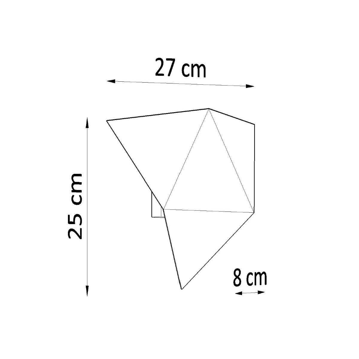 Wandleuchte SOLIDO schwarz