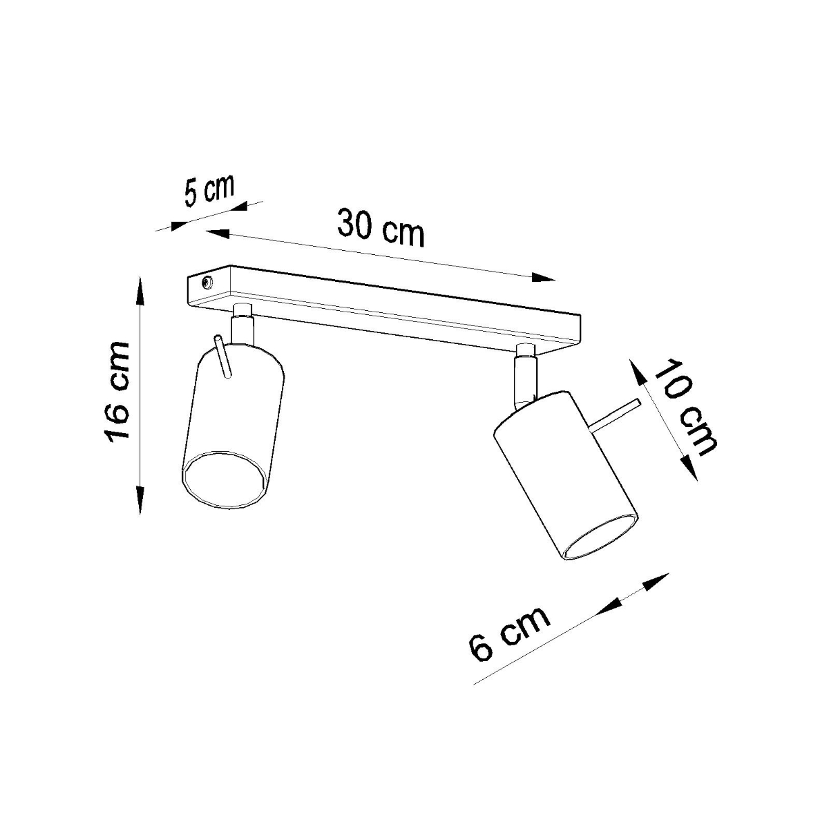 Deckenleuchte RING 2 grau
