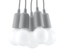 Hängeleuchte DIEGO 5 grau