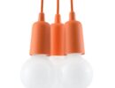 Hängeleuchte DIEGO 3 orange