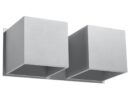 Wandleuchte QUAD 2 grau