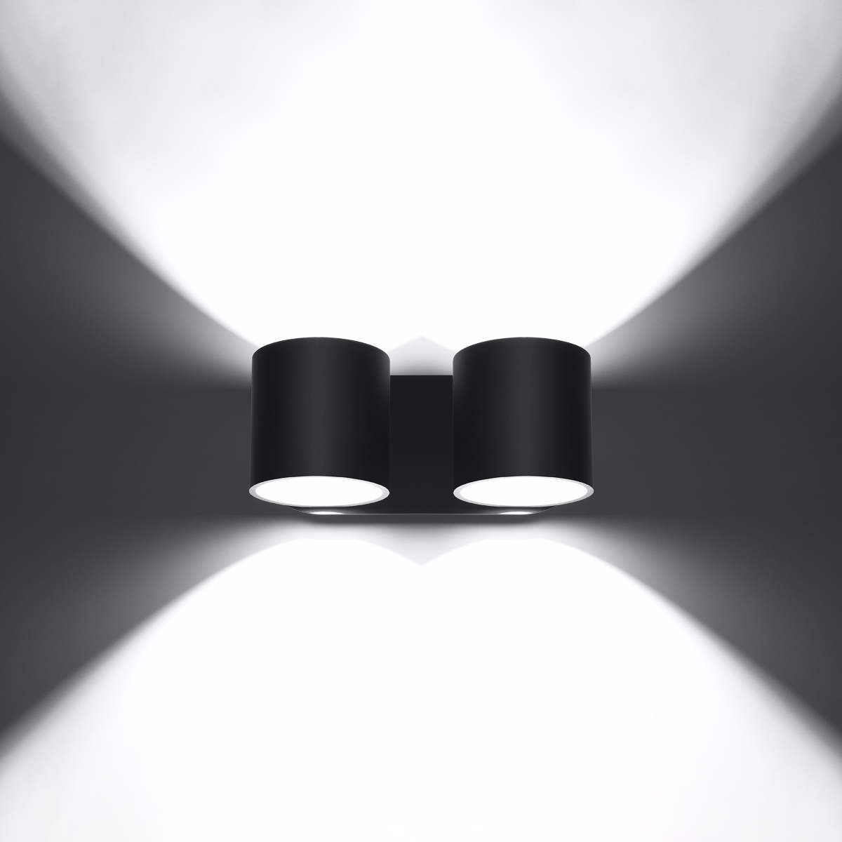 Wandleuchte ORBIS 2 schwarz