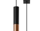 Hängeleuchte LOOPEZ 1 schwarz/kupfer