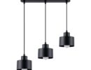 Hängeleuchte SAVAR 3 schwarz
