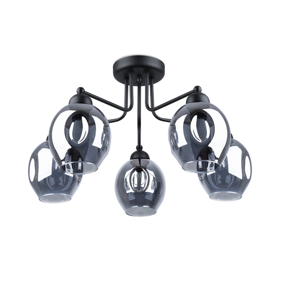 Kronleuchter FILLAN 5 schwarz
