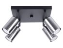 Plafond WINX 4 schwarz/chrom