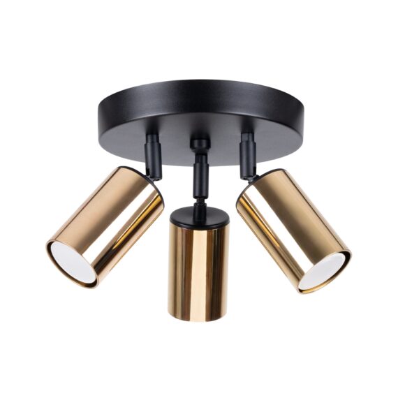 Plafond WINX 3P schwarz/gold