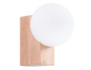 Wandleuchte BULBO Naturholz