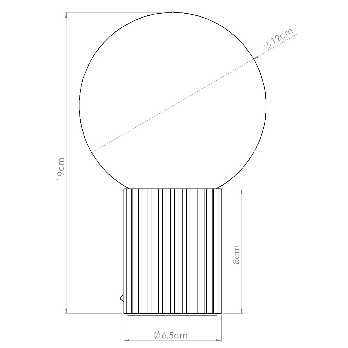 Tischlampe HALO schwarz