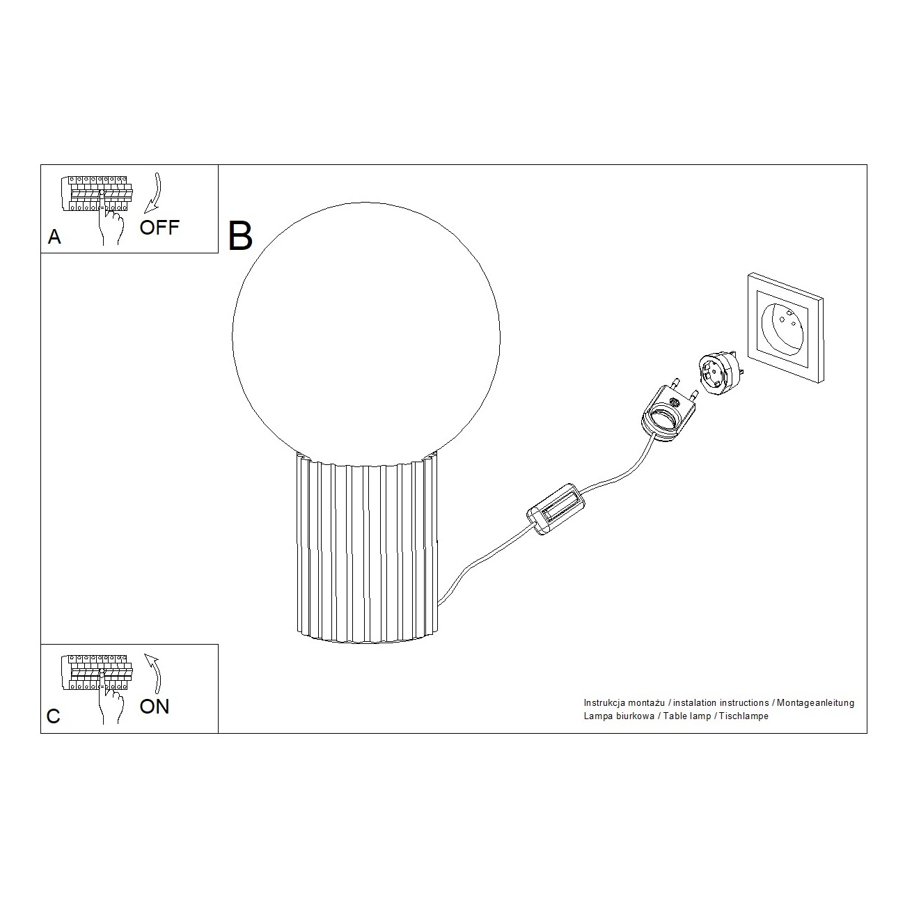 Tischlampe HALO mokka