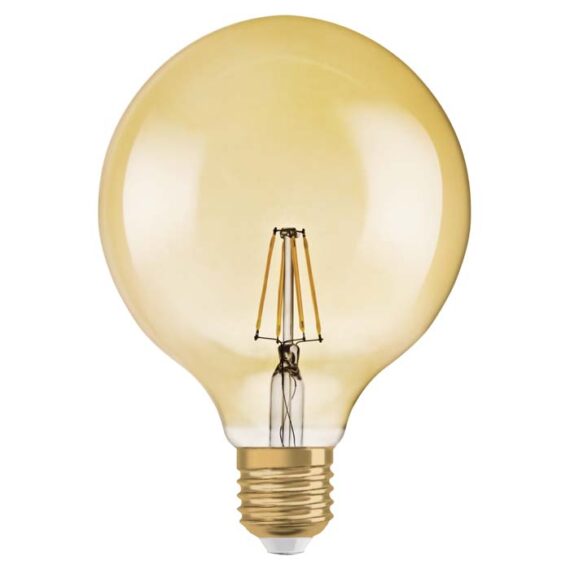 OSRAM Vintage Globe 125 DIMM bernsteinfarbe 230V E27 LED EQ55 2400K