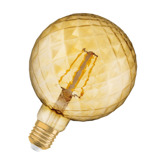 OSRAM Vintage Globe 125 DECO bernsteinfarbe 230V E27 LED EQ40 2500K