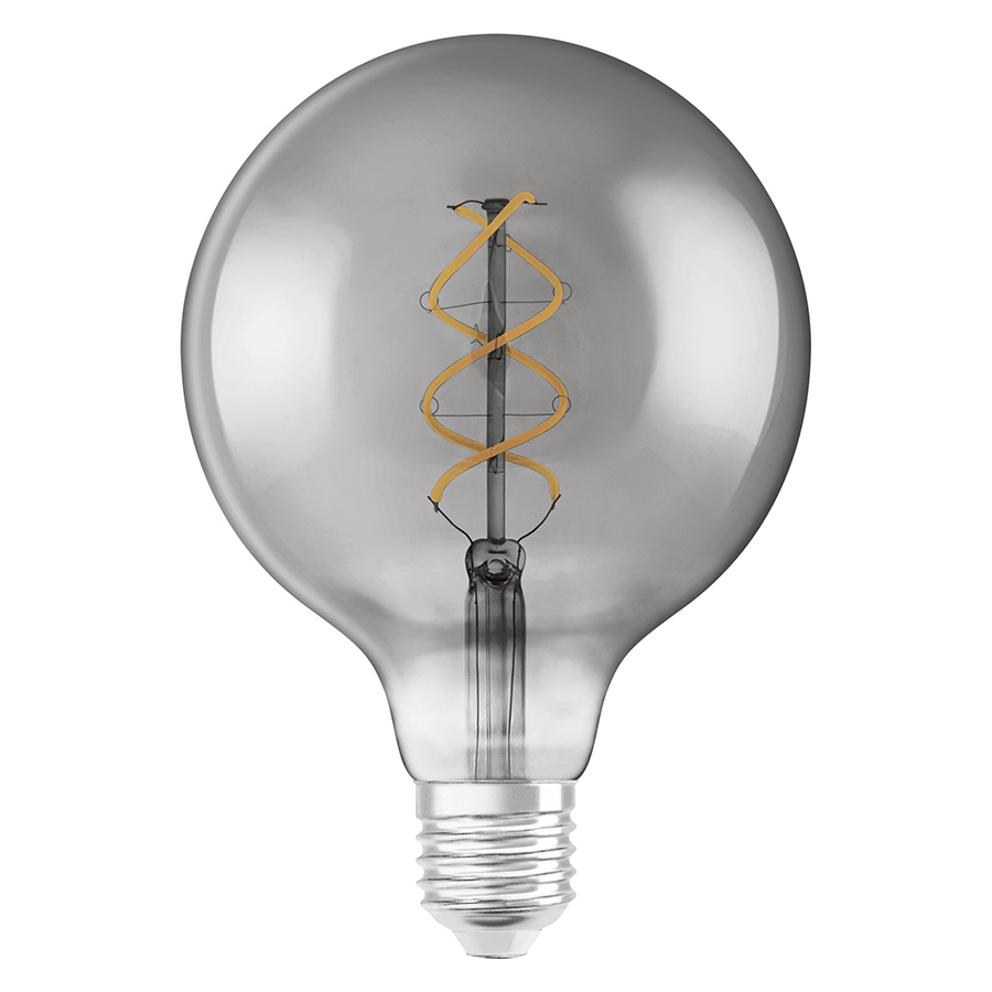 OSRAM Vintage Globe 125 SPIRAL Rauch 230V E27 LED EQ15 1800K