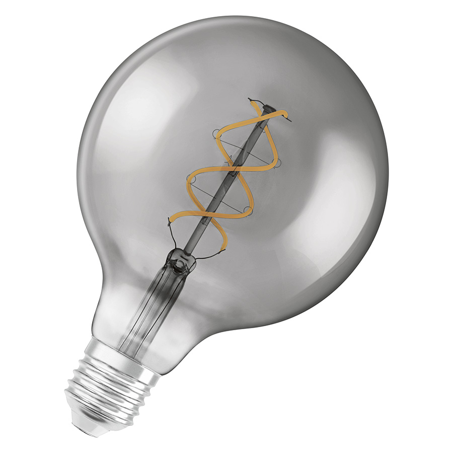 OSRAM Vintage Globe 125 SPIRAL Rauch 230V E27 LED EQ15 1800K