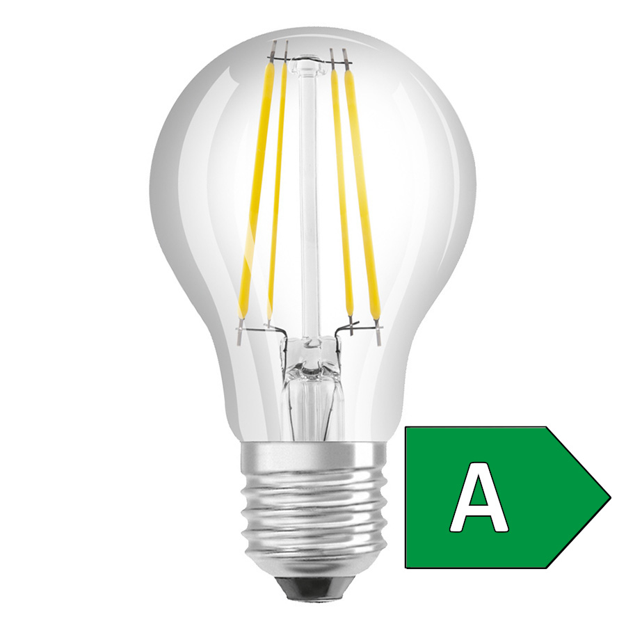 OSRAM ULTRA ECONOMY 210lm/W Classic A Klar 230V E27 LED EQ60 3000K