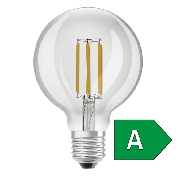 OSRAM ULTRA ECONOMY 210lm/W Globe 95   Klar 230V E27 LED EQ60  2700K