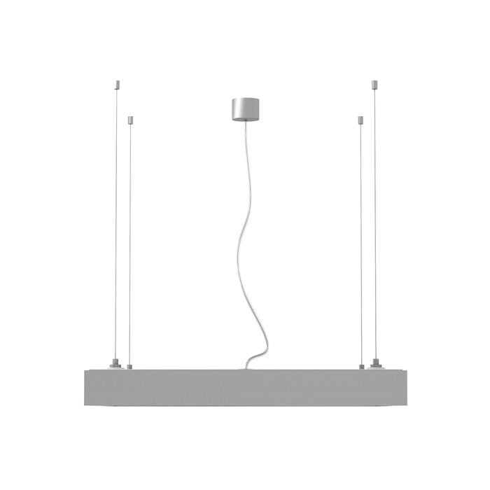 STRUCTURAL 55x55 Pendelleuchte gebürstetes Aluminium 230V 2G11 3x36W