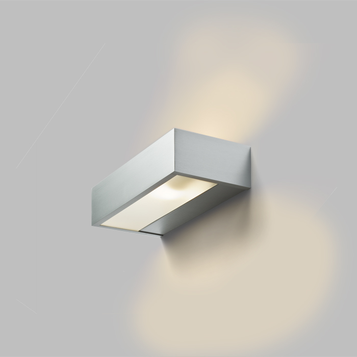 PRIO Wandleuchte Aluminium 230V E27 18W