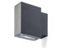 DIXIE 4x12 Wandleuchte schwarz  230V/700mA LED 2x3W 48° IP54  3000K