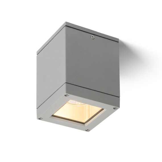 QUADRA M Deckenleuchte silbergrau  230V LED E27 8W IP54