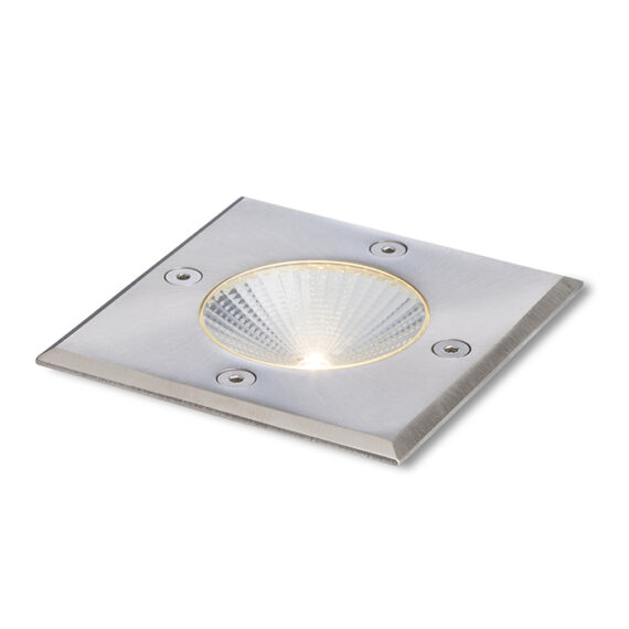 RIZZ SQ 105   Edelstahl 230V LED 3W 96° IP65  3000K