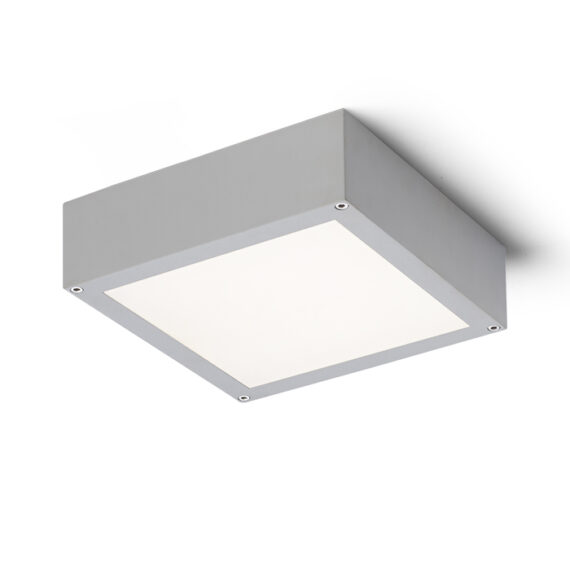 SCOTT Deckenleuchte silbergrau  230V LED 9.8W IP54  3000K