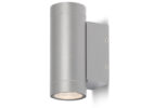 MIZZI II  silbergrau  230V LED GU10 2x8W IP54