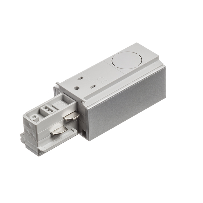 EUTRAC Einspeisung links silbergrau 230V