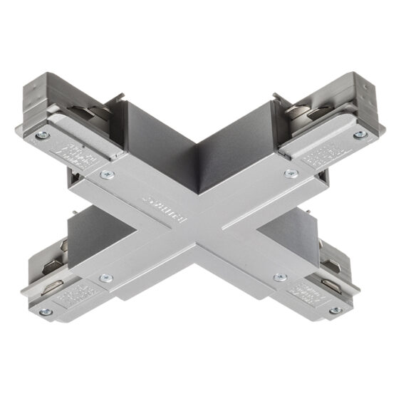 EUTRAC X Verbinder silbergrau  230V