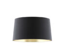 ASPRO 55/30 Lampenschirm  Polycotton schwarz/Goldene Folie  max. 23W