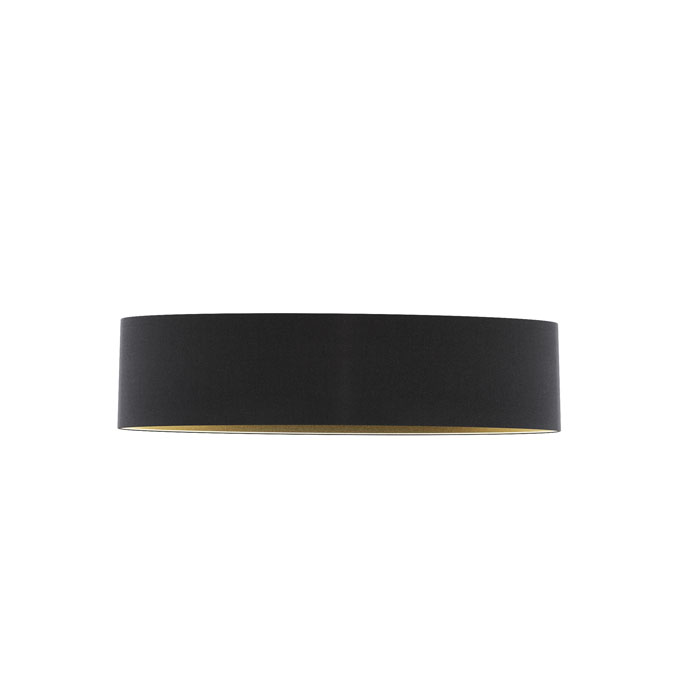 CASUAL 90/22 Lampenschirm Polycotton schwarz/Goldene Folie max. 23W