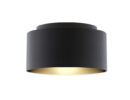 DOUBLE 55/30 Lampenschirm  Polycotton schwarz/Goldene Folie  max. 23W