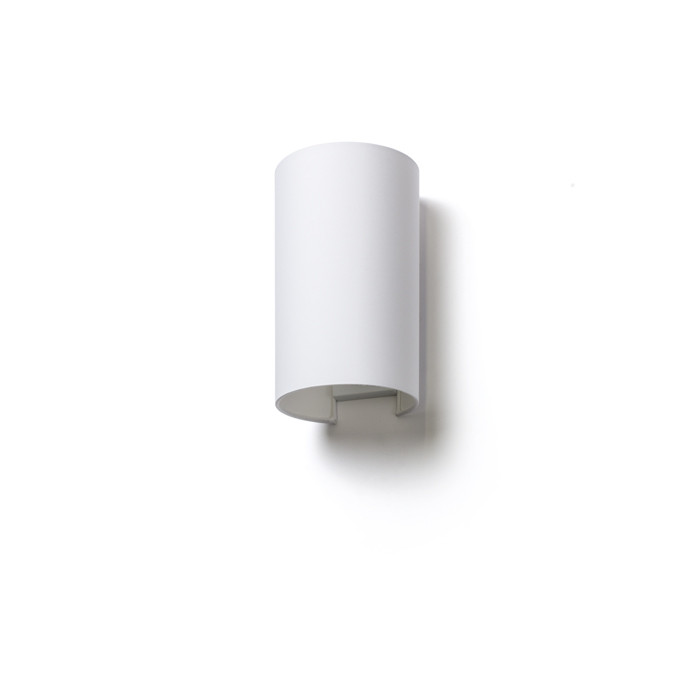 RON W 15/25 Wandleuchte Polycotton weiß/Weißes PVC 230V LED E27 15W