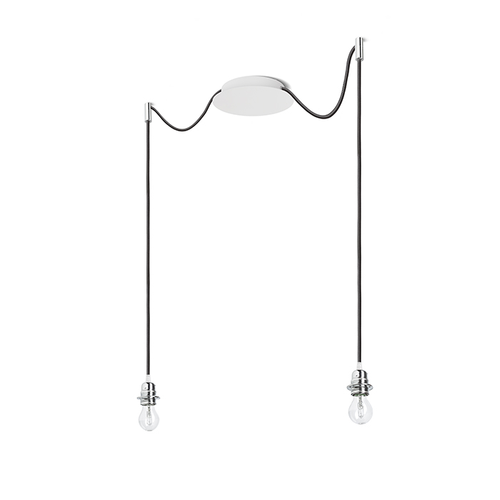 KOMBIX 2 Hängeset WB SchK CHS 230V LED E27 2x15W