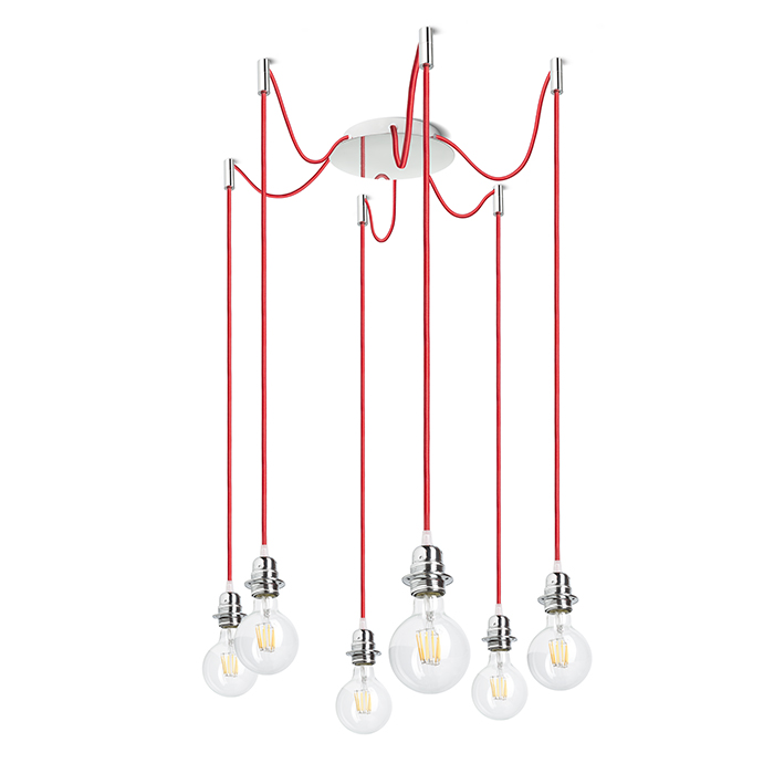 KOMBIX 6 Hängeset CHB RK CHS 230V LED E27 6x15W