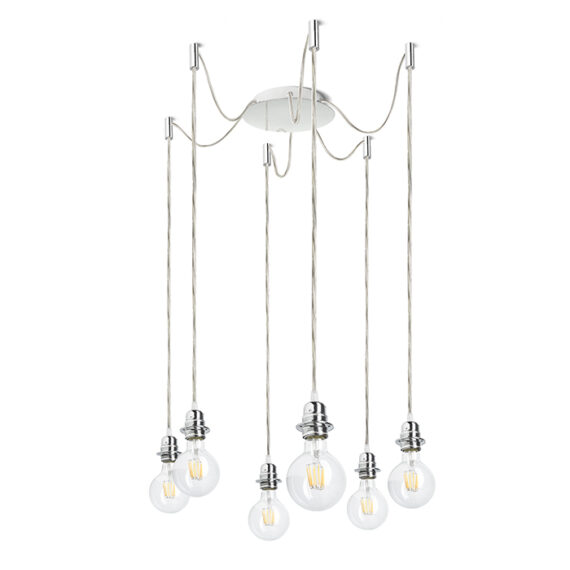 KOMBIX 6 Hängeset CHB TK CHS   230V LED E27 6x15W