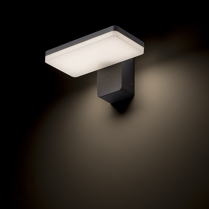 RINA Wandleuchte anthrazitgrau 230V LED 12W IP65 3000K