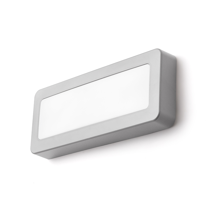 RENO SQ DR Aufbauleuchte grau 230V LED 5W IP65 3000K