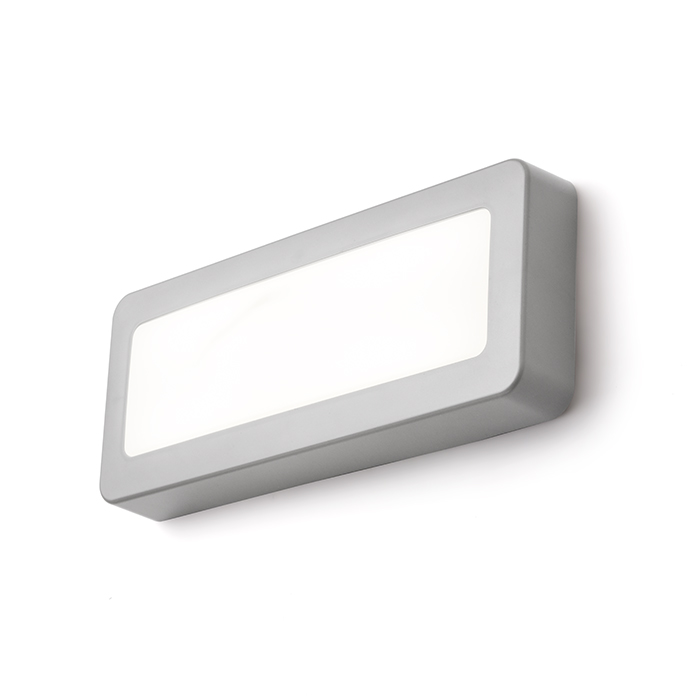 RENO SQ DR Aufbauleuchte grau 230V LED 5W IP65 3000K