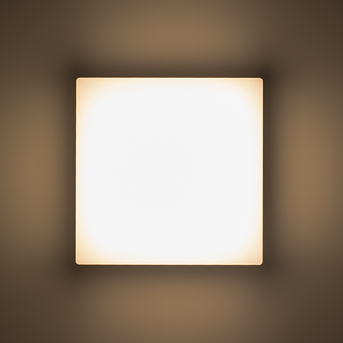 SPECTACLE Aufbauleuchte silbergrau 230V LED 5W IP54 3000K
