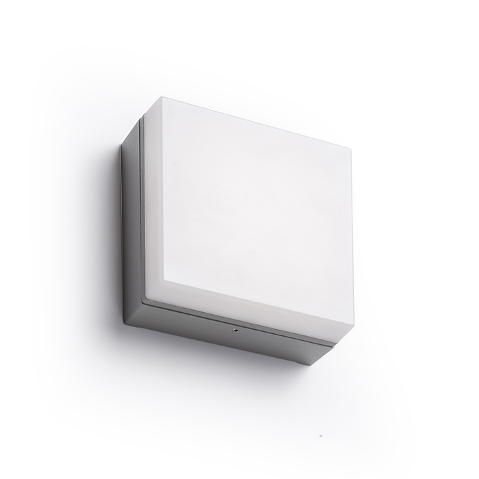 SPECTACLE Aufbauleuchte silbergrau 230V LED 5W IP54 3000K