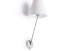 SILENCE Wandleuchte weiß Chrom 230V LED E27 15W