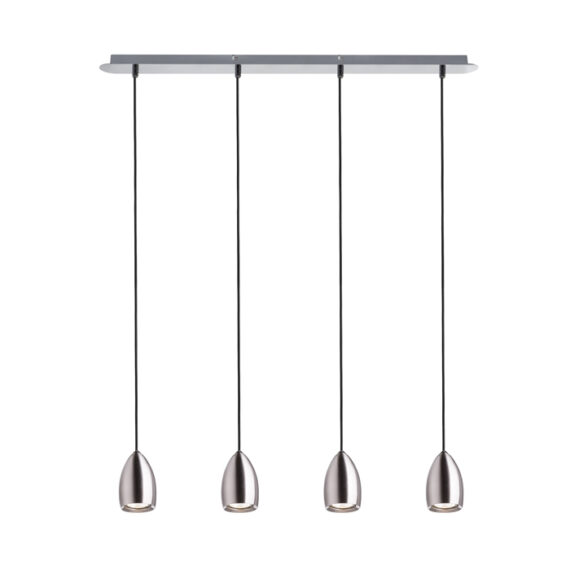 BABADES IV Pendelleuchte  Mattnickel 230V GU10 4x35W