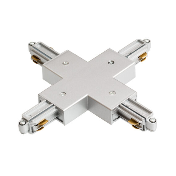 1F X Verbinder silbergrau  230V