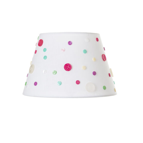 DELISA 25/16 Lampenschirm weiß Knöpfe  max. 28W