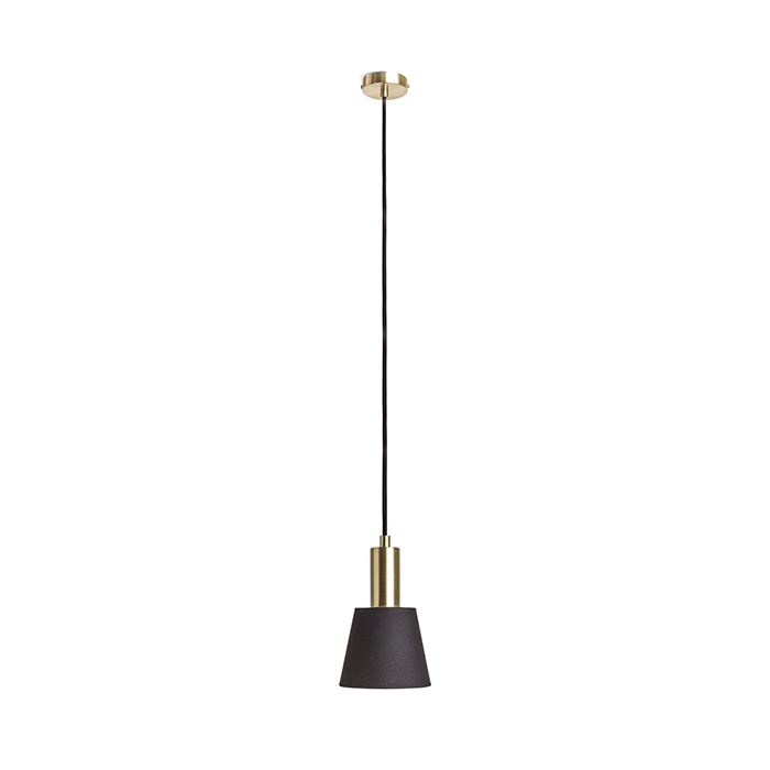 ICAR Pendelleuchte schwarz/goldgelb 230V LED E27 11W