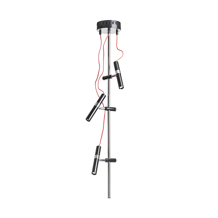 VIPER III Deckenleuchte schwarz Chrom 230V LED 3x3W 60° 3000K