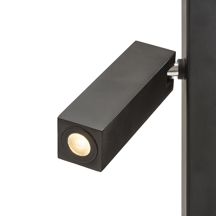 FADO Standleuchte schwarz 230V LED 2x3W 45° 3000K