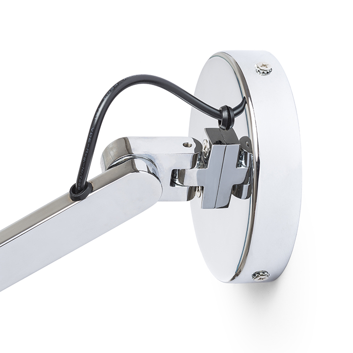MADISON W Wandleuchte weiß Chrom 230V LED E27 15W