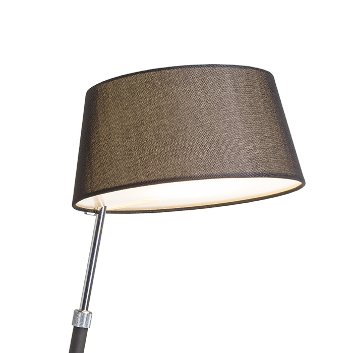 RITZY Tischleuchte schwarz Chrom 230V LED E27 15W